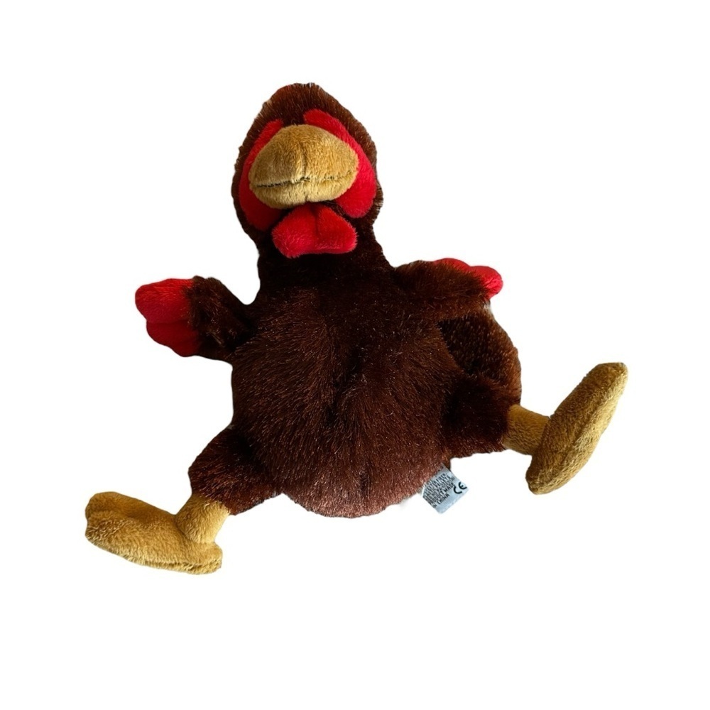 GANZ Brown and Red Stuffed Rooster Plush